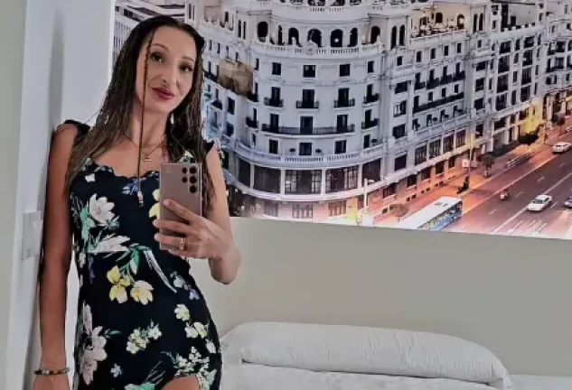 Michu (María Rodríguez Gamaza) en una imagen de redes en un hotel
