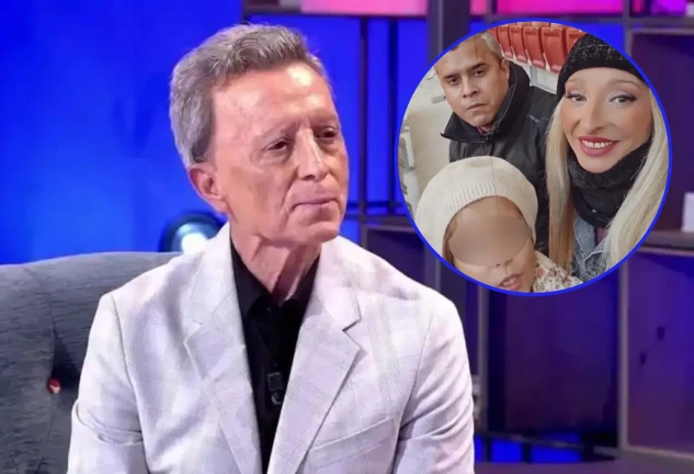 Ortega Cano en un montaje con José Fernando y Michu con su hija Rocío