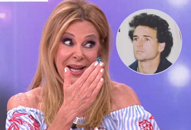 Ana Obregón en Y ahora Sonsoles, en un montaje con Alessandro Lequio de joven
