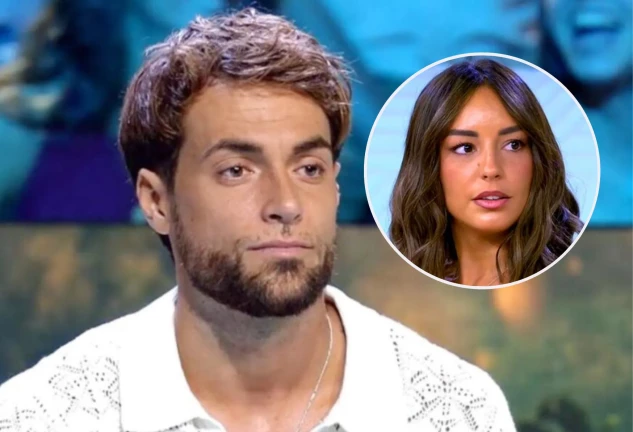 Montoya en un plató de Telecinco con Anita Williams en un montaje