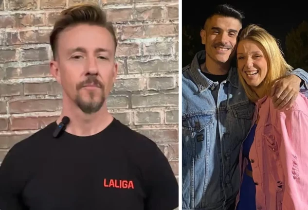 Guti y su hija Zayra con su pareja, Miki Mejías, en una imagen de redes