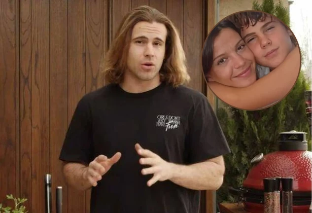 Daniel Sancho, y al lado, una imagen junto a su madre, Silvia Bronchalo, cuando era pequeño