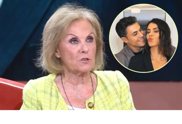 Paloma Barrientos en una imagen de Telecinco, en un montaje con Kiko Jiménez y Sofía Suescun