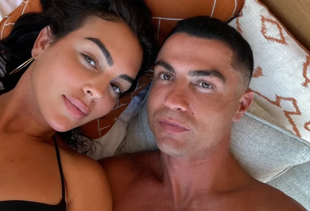 Georgina Rodríguez y Cristiano Ronaldo en una imagen de redes