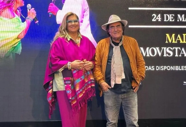 Romina Power y Al Bano en una imagen de redes en Madrid