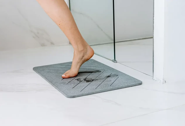 Alfombrilla de baño de piedra 60×40 cm