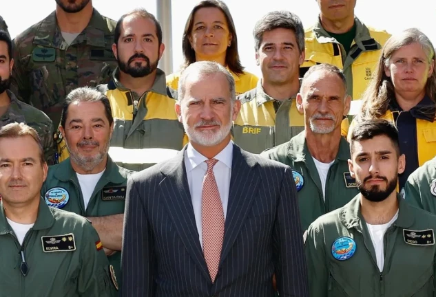 felipe VI personal incendios rrss