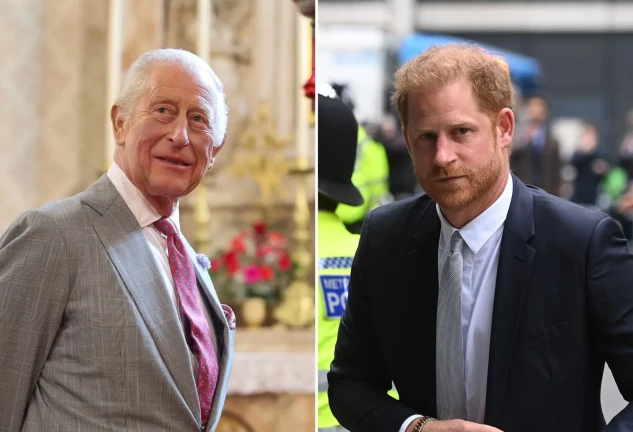 Carlos III y el príncipe Harry.