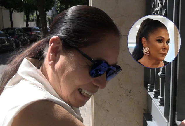 Junko en un montaje con Isabel Pantoja