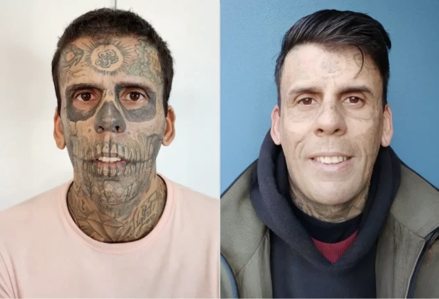 hombre tatuado