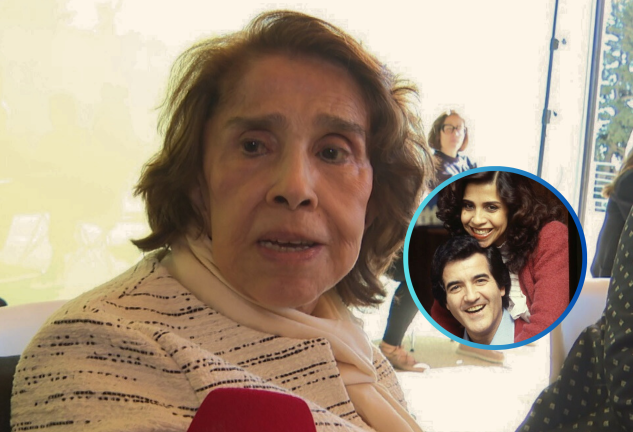 Mirna Carvajal, viuda de Manolo de la Calva, en la entrega de la Medalla de Cultura de Madrid al Dúo Dinámico. Europa Press