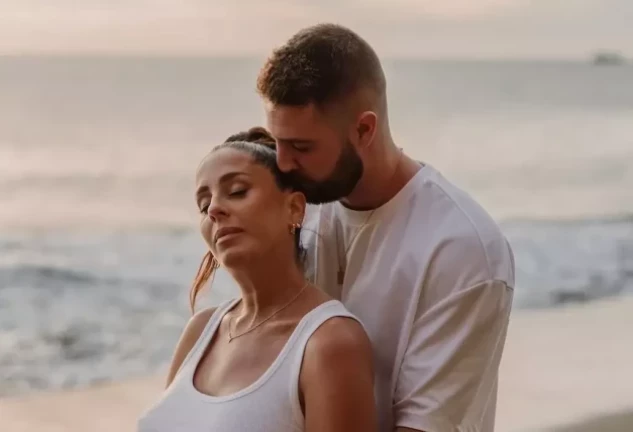 Anabel Pantoja y su novio, David Rodríguez.