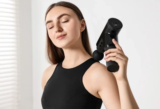 Pistola de masaje con calor y frío