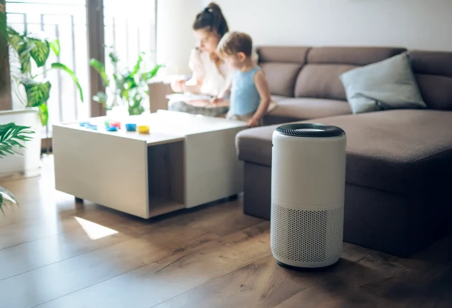 Purificador de aire compacto y silencioso