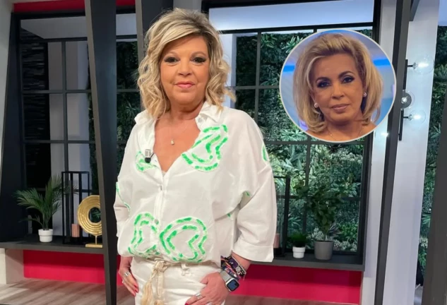 Terelu Campos en un montaje con su hermana Carmen Borrego