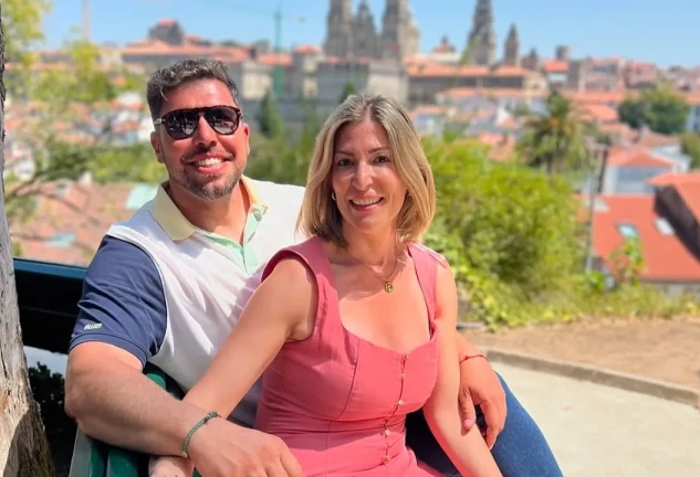 Kike Quintana y su mujer, Cristina, en una imagen de redes