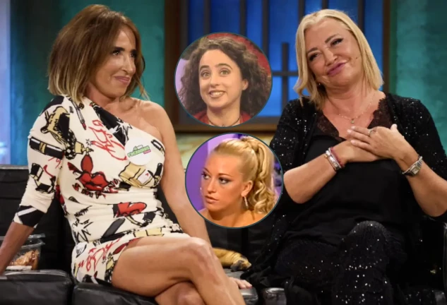 María Patiño y Belén Esteban juntas en La Revuelta, en un montaje con ellas mismas de jóvenes