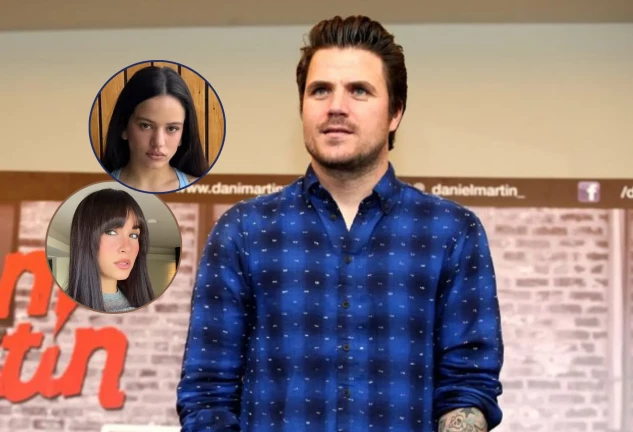 Dani Martín en un montaje con Rosalía y Aitana.