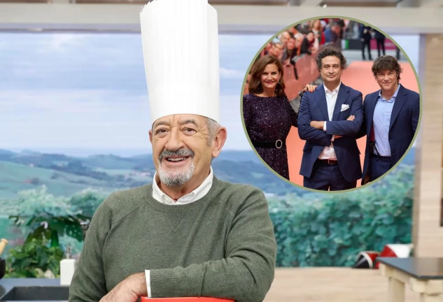 Karlos Arguiñano en un montaje con los presentadores de Masterchef