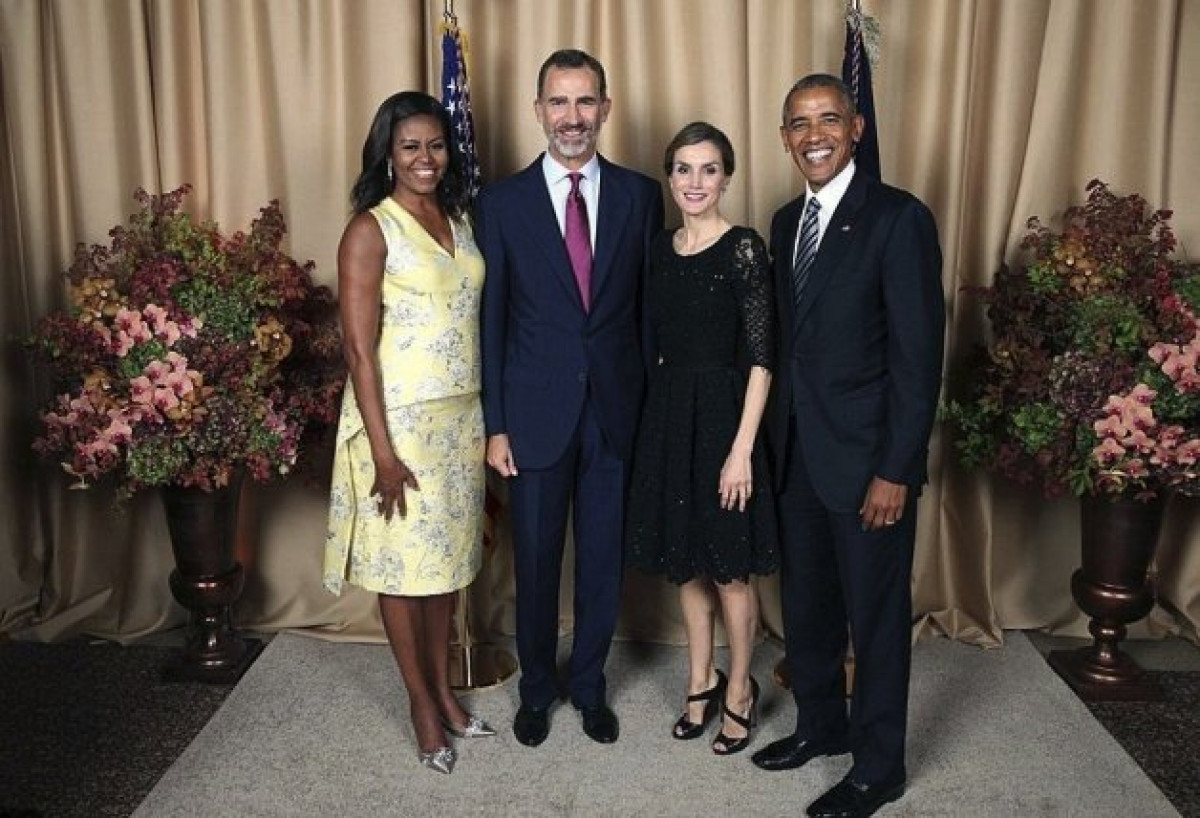 Una vez más fue evidente la gran sintonía que existe entre los Reyes de España y los Obama.