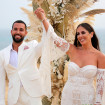 Omar Sánchez y Anabel Pantoja durante su boda, el 1 de octubre de 2021, en La Graciosa (Europa Press)