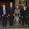 Los reya junto a otras autoridades en la XXXIX edición del Premio de Periodismo Francisco Cerecedo en Madrid.