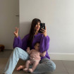 Violeta Mangriñán con su bebé en una imagen de redes.