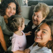 Laura Escanes y su hija Roma junto a la madre y la abuela de la influencer