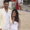 Isa Pantoja y Asraf Beno, en la boda de Anabel Pantoja y Omar Sánchez.