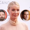 Gwyneth Paltrow en un montaje con Brad Pitt y Ben Affleck.