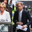 Lady Di y el Príncipe Harry acosados por la prensa.