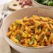 Macarrones con espinacas