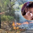 Isabel Pantoja llorando por el incendio.