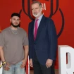 Omar coincidió con el monarca durante la final de la Copa del Rey de fútbol.