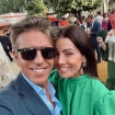 Manuel Díaz y su pareja en la Feria de Abril.