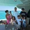 Cristiano y Ronaldo con sus hijos