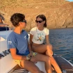 Ana Soria y su hermano Jose, este verano.
