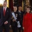 Leonor junto a sus padres, Felipe y Letizia.