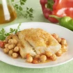 Bacalao fresco con garbanzos