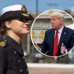 La princesa Leonor y Donald Trump.