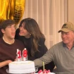 Bertín Osborne con su ex Fabiola Martínez y Kike Osborne, su hijo en común, en el día de su 18 cumpleaños.