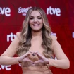 Melody durante su rueda de prensa post-Eurovisión.