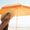 Sombrilla portátil con protección solar UPF 50+ y altura ajustable