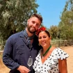 David Rodríguez con Anabel Pantoja en el Rocío.