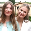 La infanta Sofía y la princesa Leonor