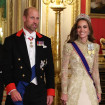 Kate Middleton reaparece espectacular en una cena de gala con este precioso vestido dorado y la tiara de Lady Di