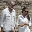 Felipe y Letizia en el Valle de los Reyes, en Luxor (Egipto).