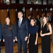 La familia real española: Felipe, Letizia, Leonor y Sofía en su llegada a Oviedo.