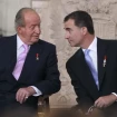 El Rey emérito y Felipe.