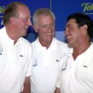 Juan Carlos junto a sus amigos Josep Cusí y Pedro Campos